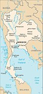 Landkarte Thailand